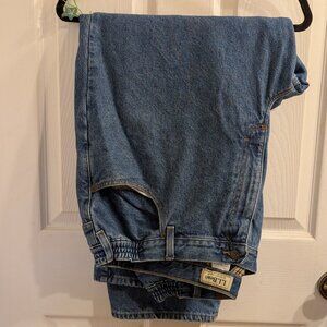 L.L. Bean Flannel Lined Jeans 44X29 Comfort Waist 100% Cotton